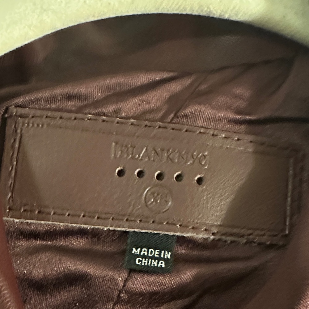 Blank NYC Rich Burgundy Vegan Leather Jacket - Picture 3 of 4